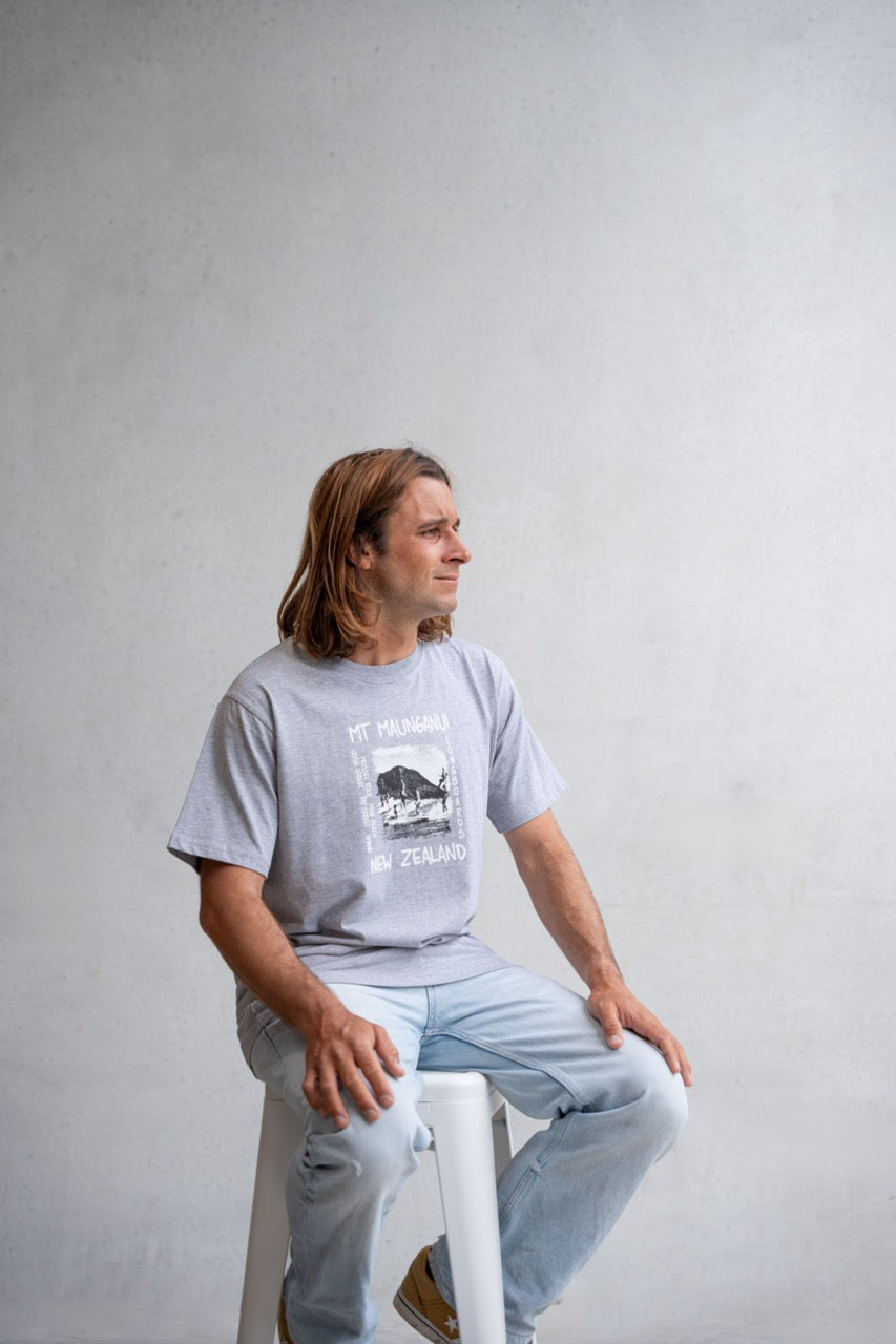 Mounties Tee - Grey Marle