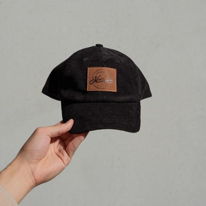 Corduroy Cap - Black - Mount Longboards