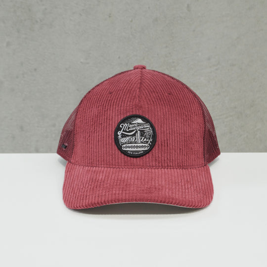 Longboards Cord Badge Cap - Maroon