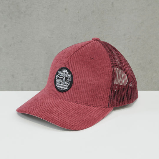 Longboards Cord Badge Cap - Maroon