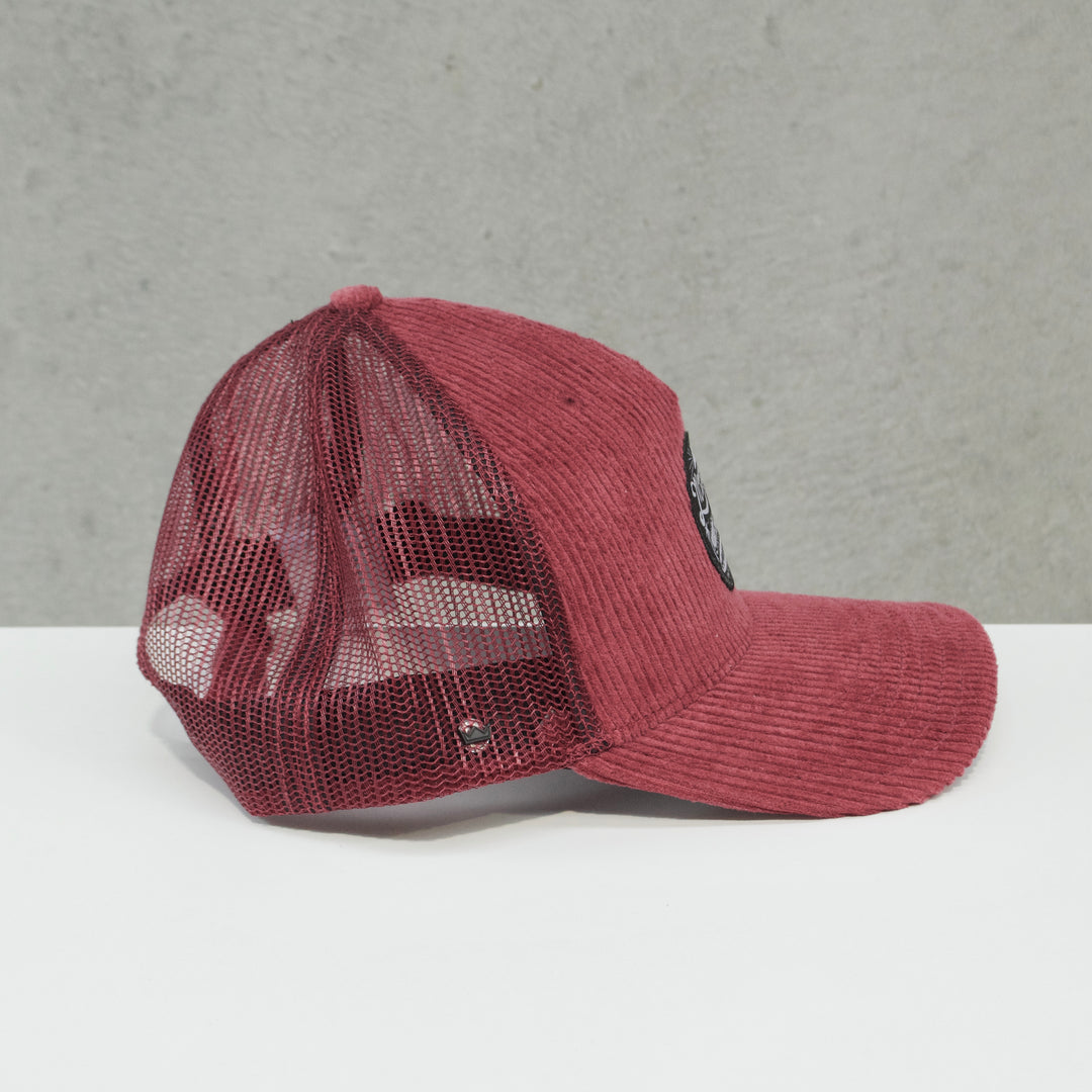 Longboards Cord Badge Cap - Maroon