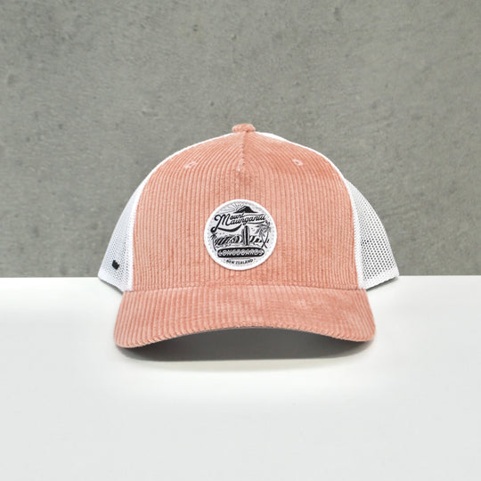 Longboards Cord Badge Cap - Rose Pink