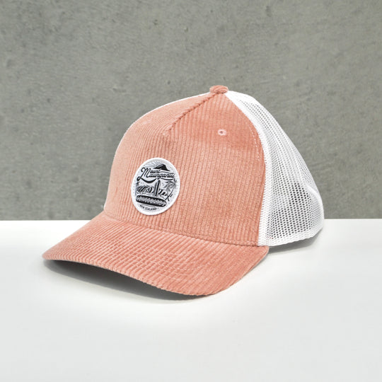 Longboards Cord Badge Cap - Rose Pink