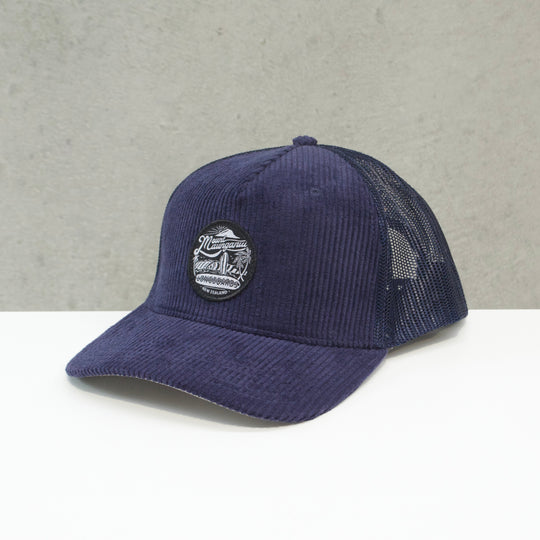 Longboards Cord Badge Cap - Navy