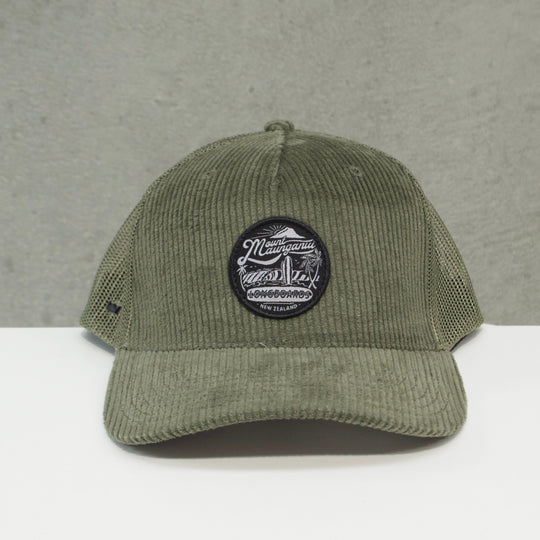 Longboards Cord Badge Cap - Khaki