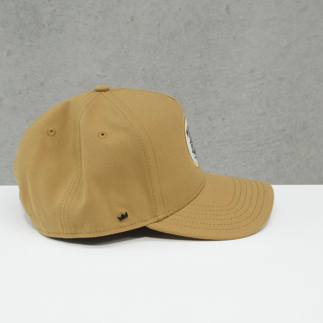 Hibiscus Badge Cap - Tan