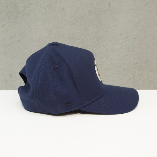 Hibiscus Badge Cap - Navy