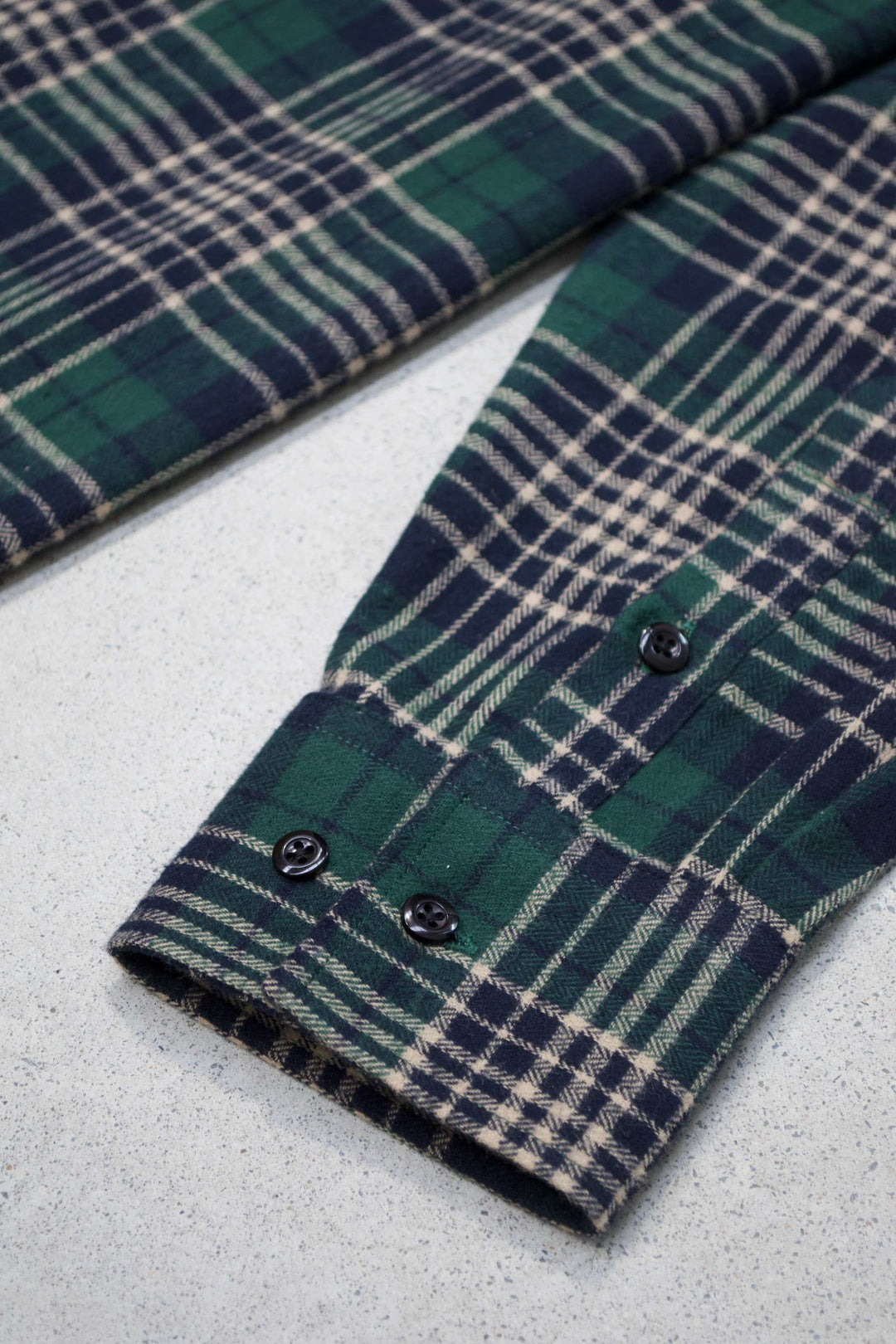 Green Plaid Flannel Shirt