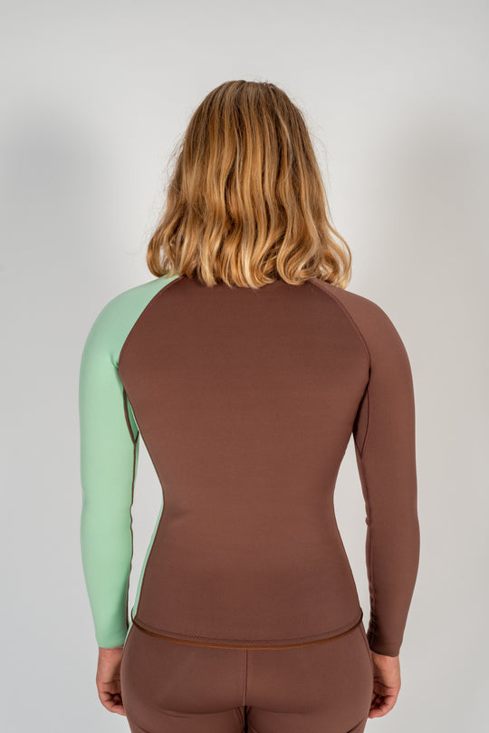 Front Zip Jacket - Mint Slice - Mount Longboards