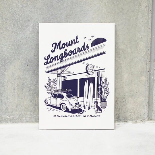 Longboards Store Poster - Mount Longboards