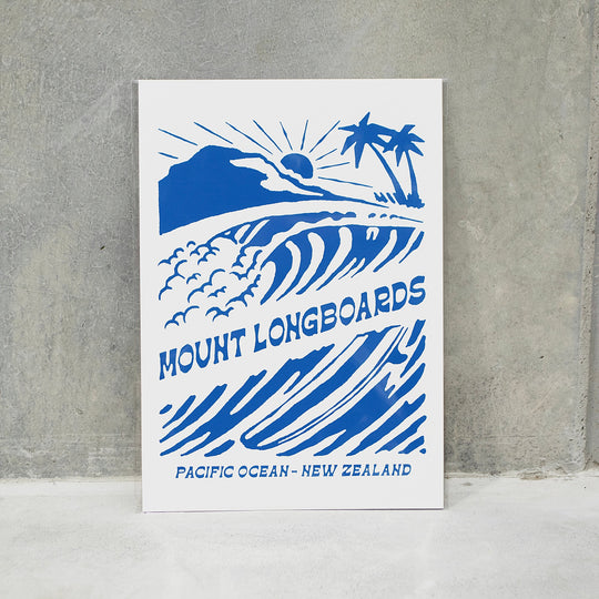 Mount Maunganui Dawn Patrol Poster - Mount Longboards