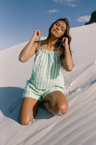 Ivy Singlet - Seafoam Cotton Stripe - Mount Longboards