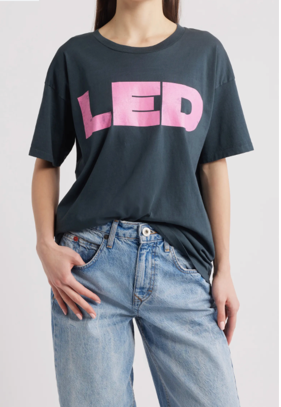 Led Zeppelin Vintage Black Merch Tee - Mount Longboards