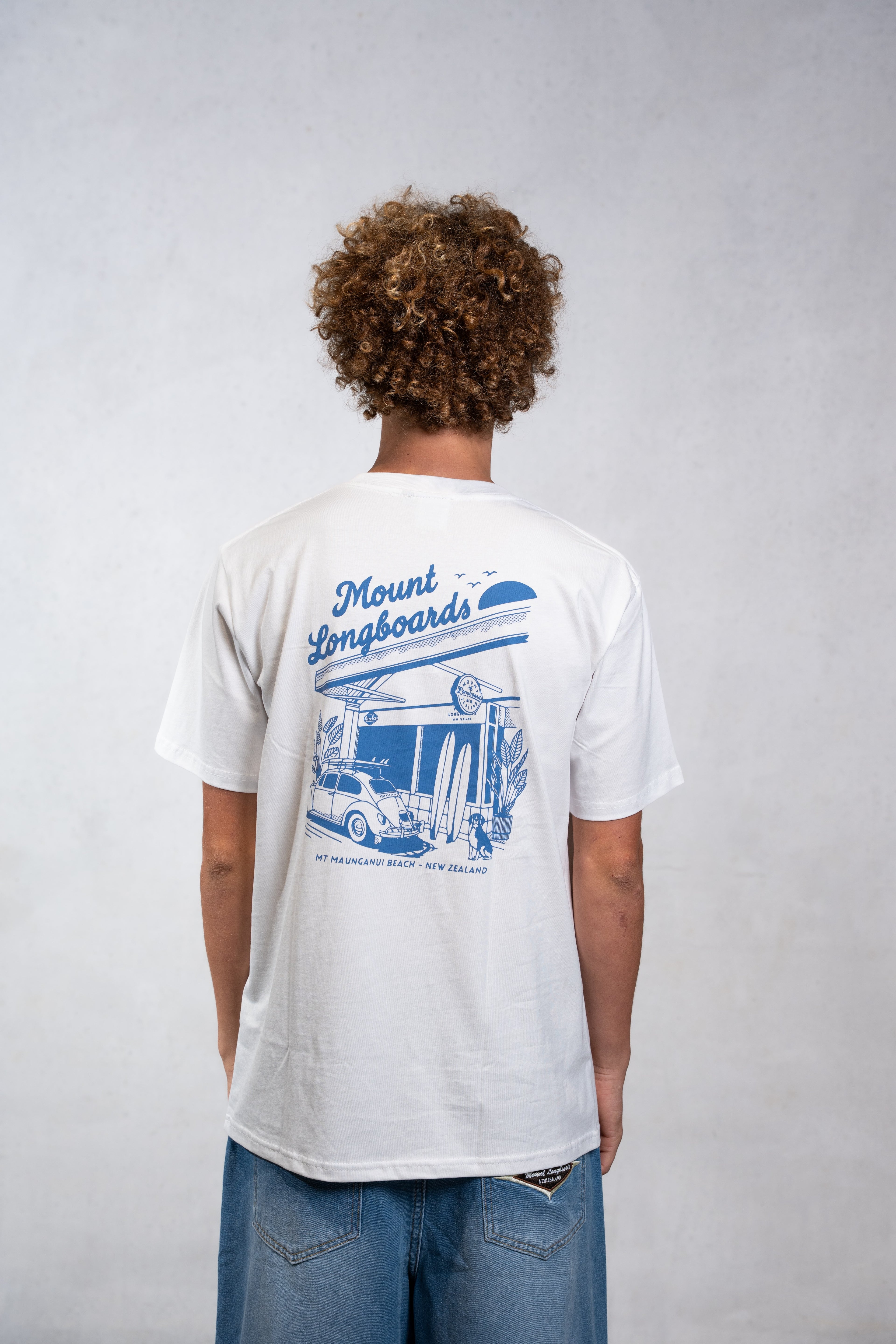 Longboards Store Box Tee - White - Mount Longboards