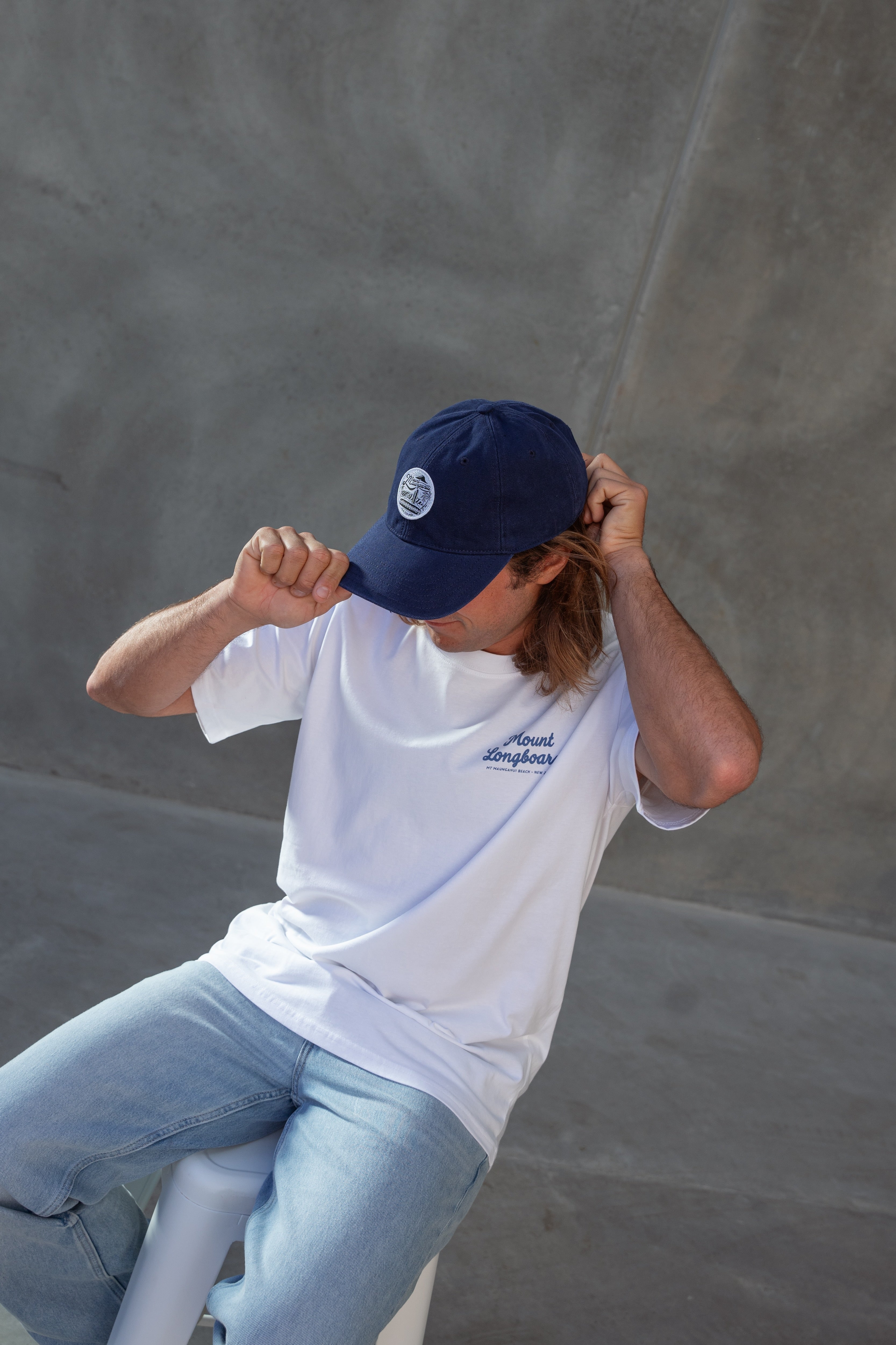 Longboards Store Box Tee - White - Mount Longboards