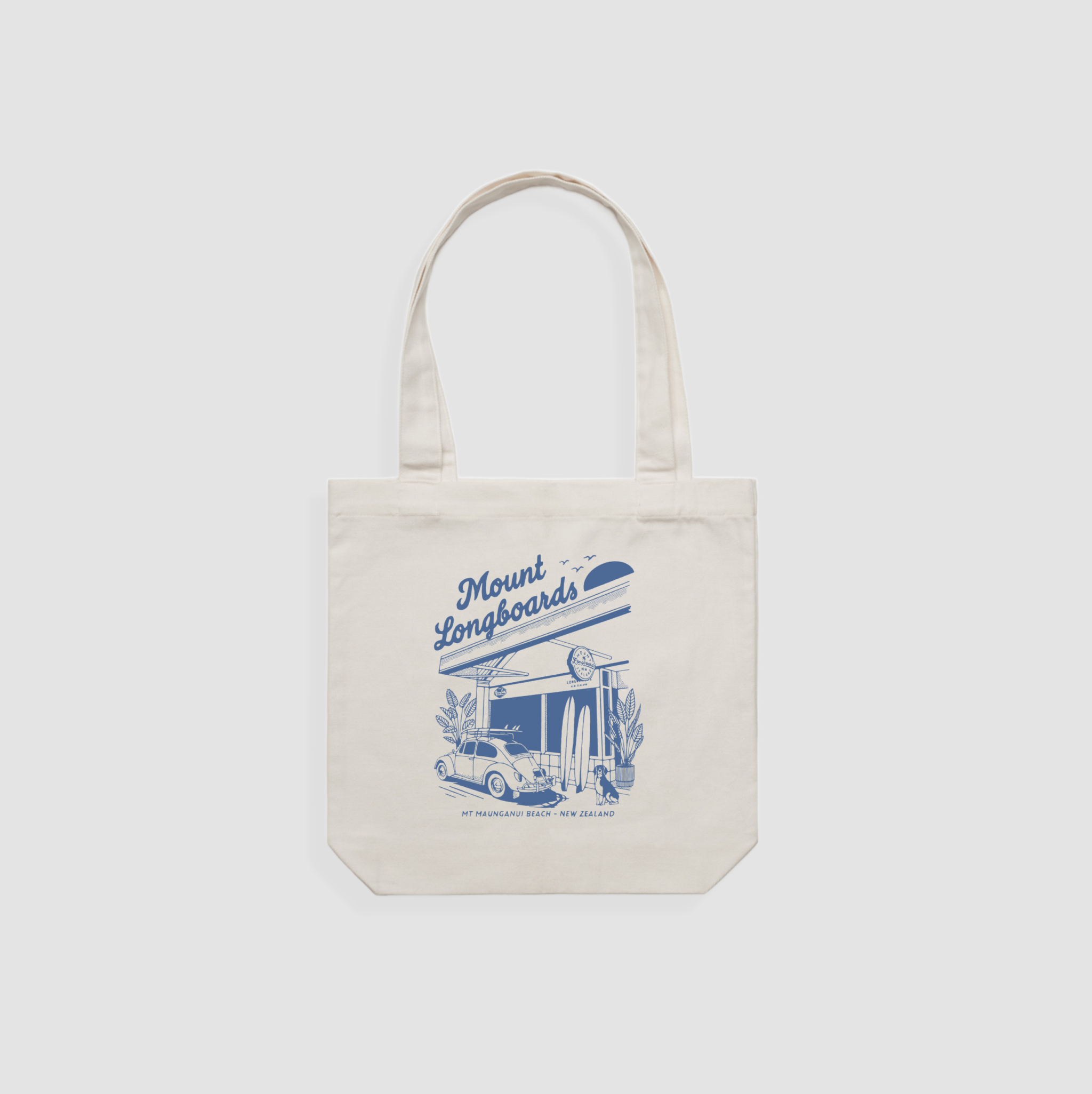 Longboards Store Tote - Natural - Mount Longboards