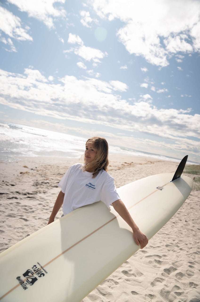 Longboards Store Women's Tee - White - Mount Longboards