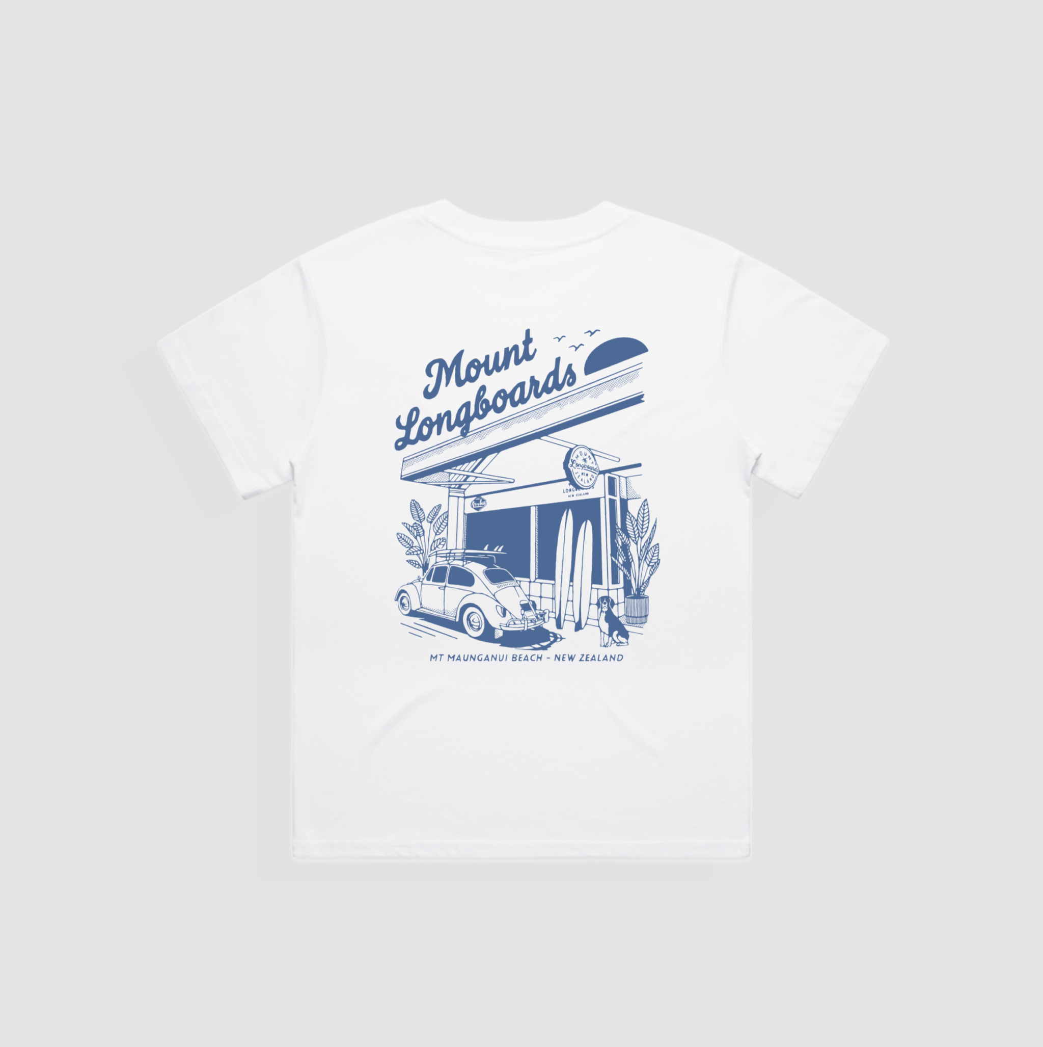 Longboards Store Women's Tee - White - Mount Longboards