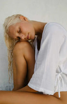 Mia Wrap Top - White - Mount Longboards