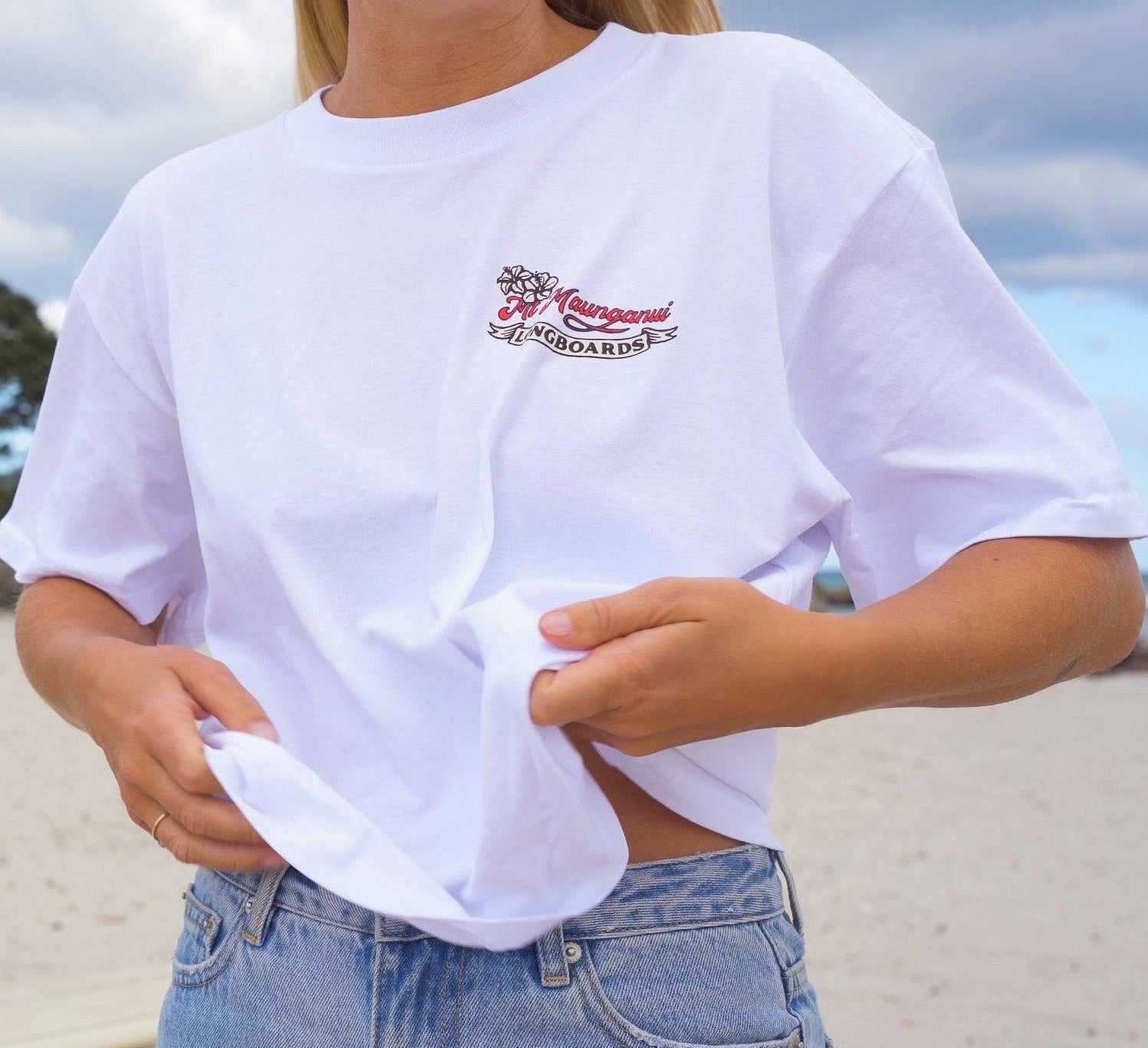 Mt Maunganui Surf Ladies - White - Mount Longboards
