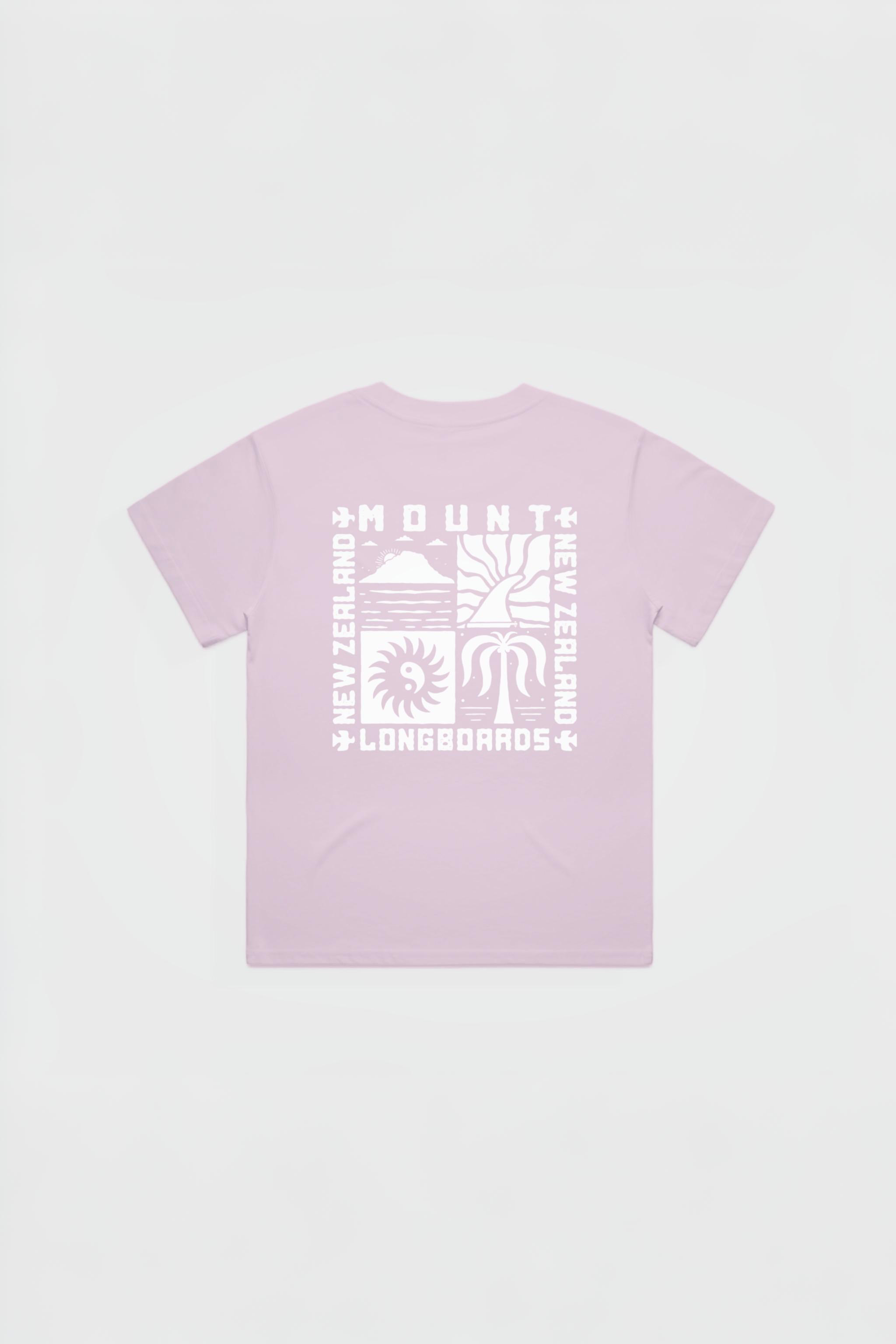 Mt Maunganui Surf Poster - Pink - Mount Longboards