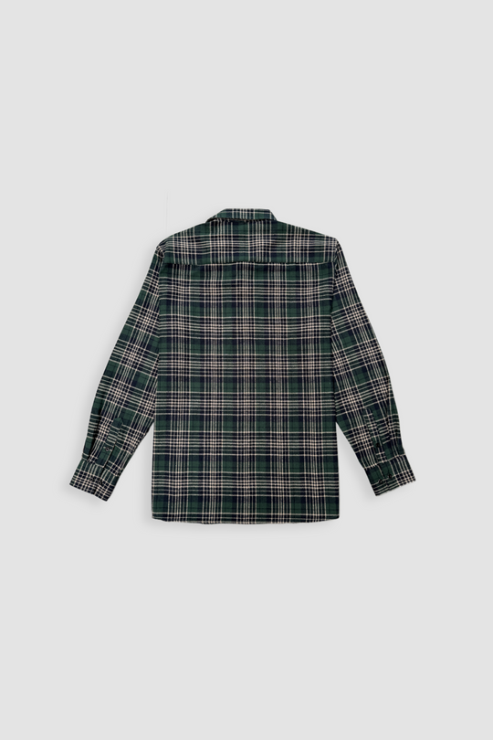 Green Plaid Flannel Shirt