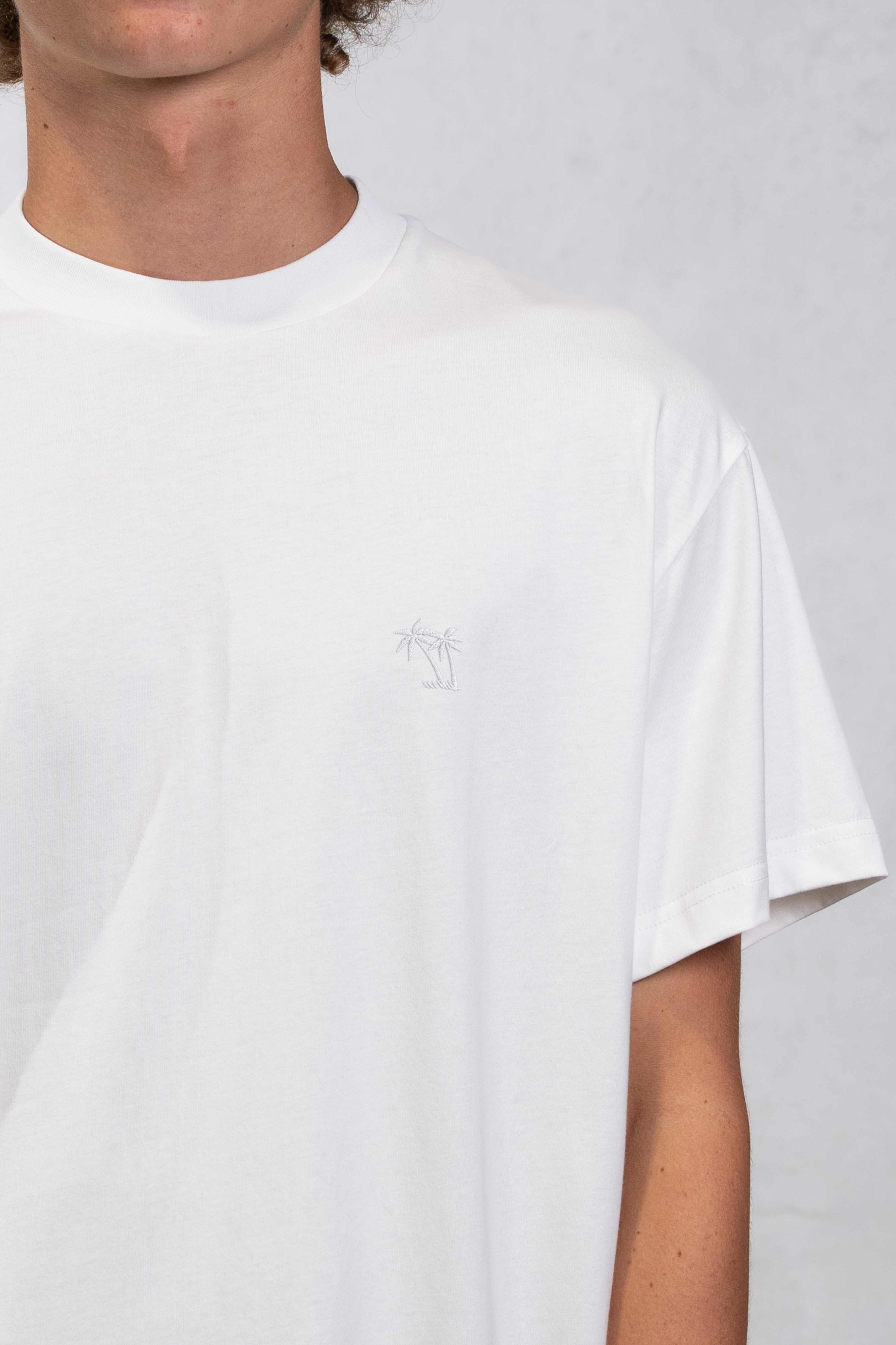 Palm Basic Tee - White - Mount Longboards