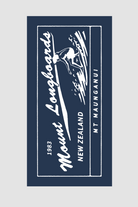 Retro Beach Towel - Navy - Mount Longboards