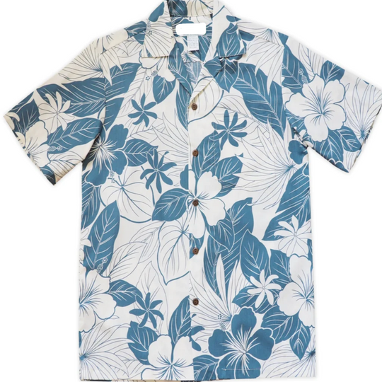 Aloha Blue Shirt - Mount Longboards 