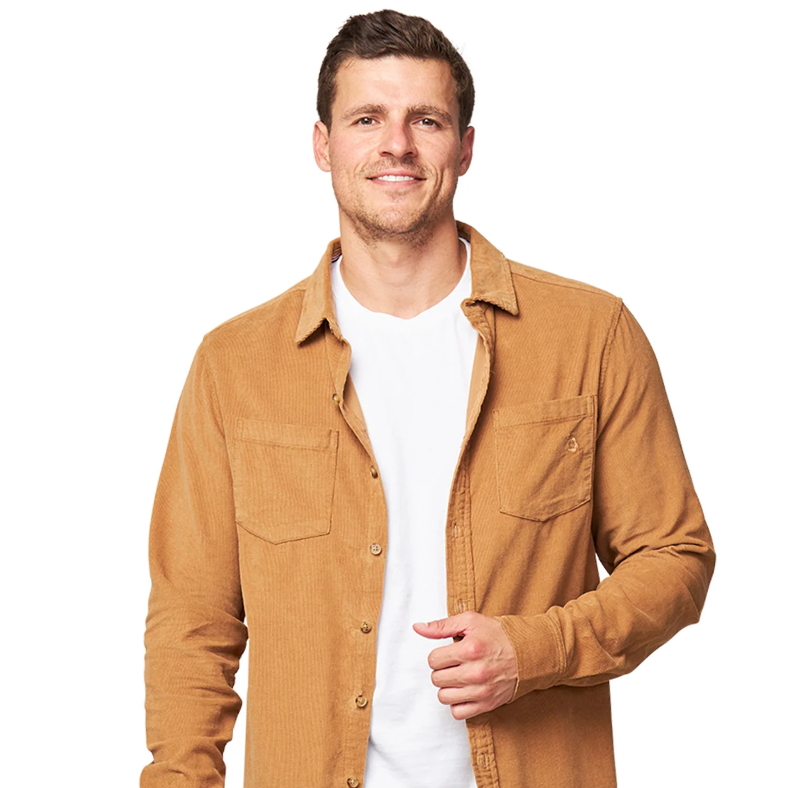 Corduroy Long Sleeve Shirt - Brown - Mount Longboards