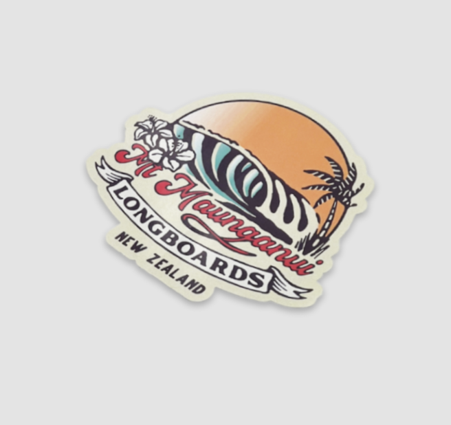 Mount Maunganui Surf Stickers - Mount Longboards