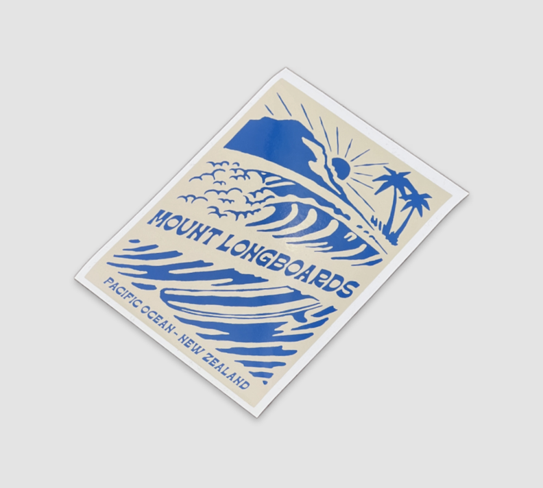 Mt Maunganui Dawn Patrol Sticker - Mount Longboards