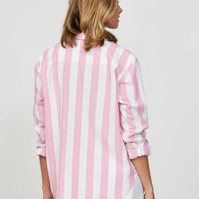 Dune Classic Stripe Shirt - Pink - Mount Longboards