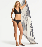 Ribbed Bikini Swim Bottom - Black - Mount Longboards