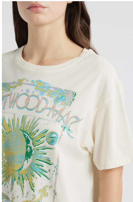 Fleetwood Mac Dreams Boyfriend Tee - Stone Vintage