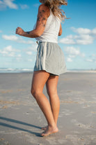 Terry Towelling Short - Marle Grey - Mount Longboards