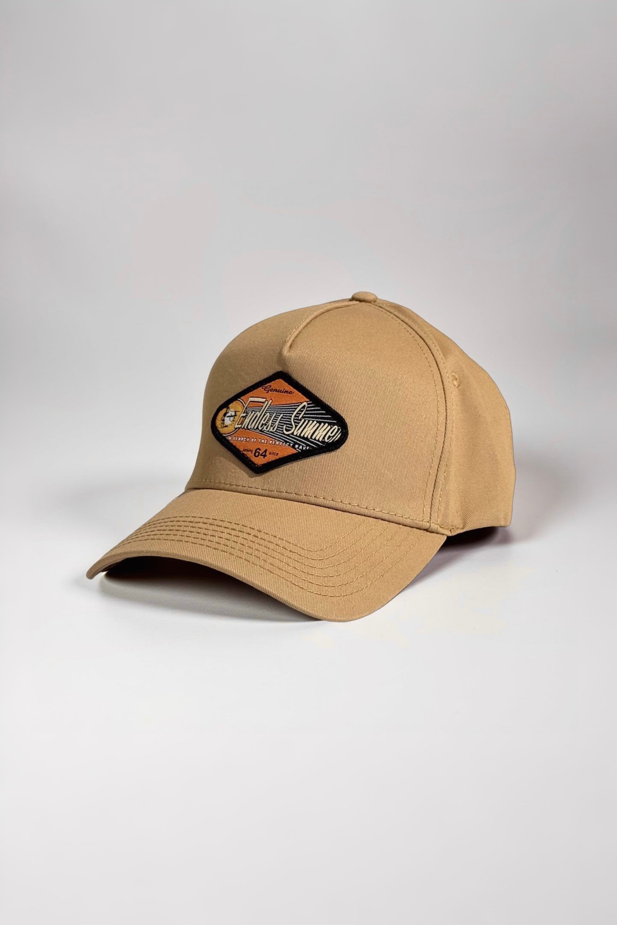 The Endless Summer Badge Cap - Tan - Mount Longboards
