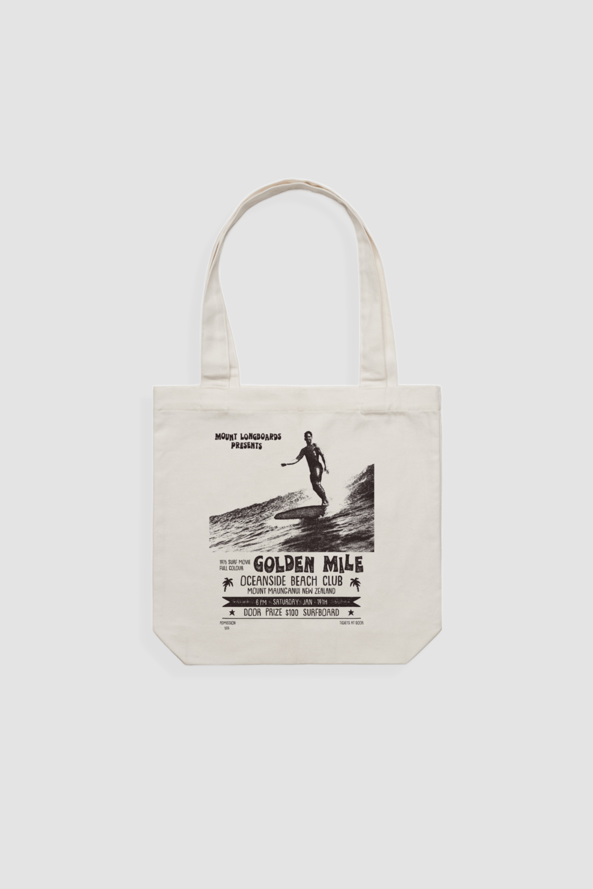 The Golden Mile Tote - Natural - Mount Longboards