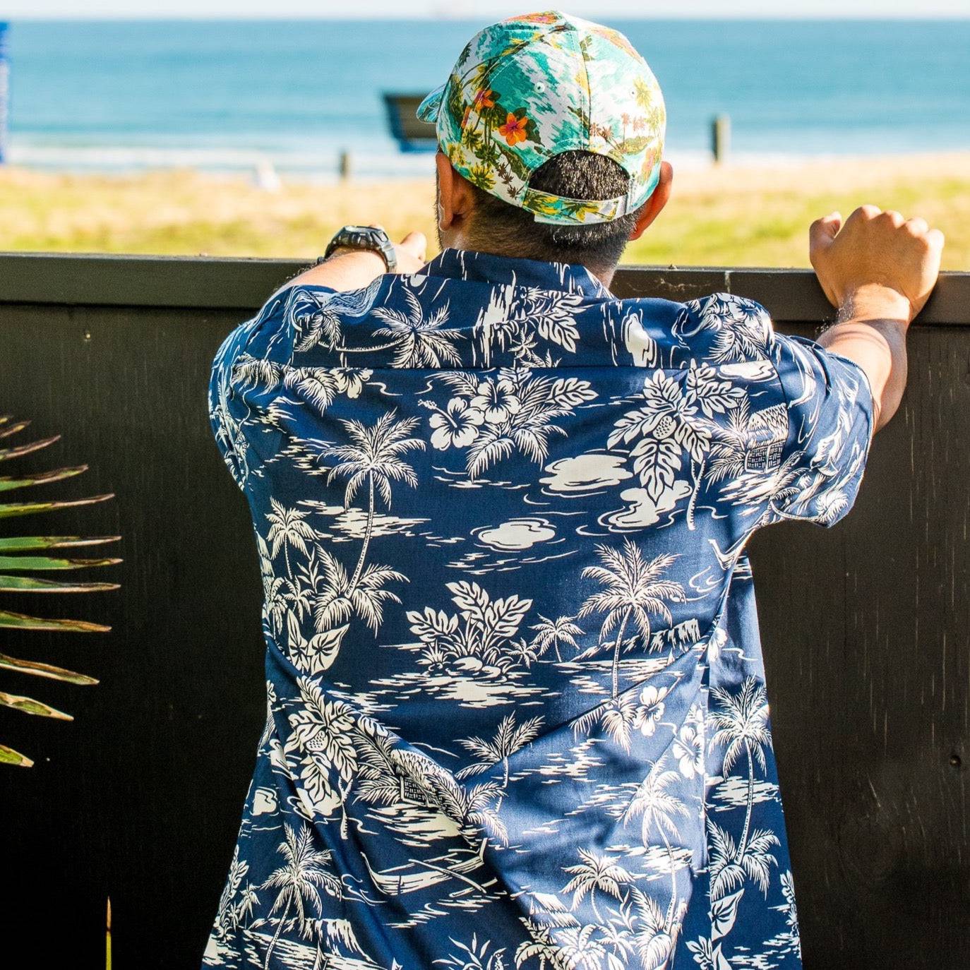 Beach Shack Shirt - Navy - Mount Longboards