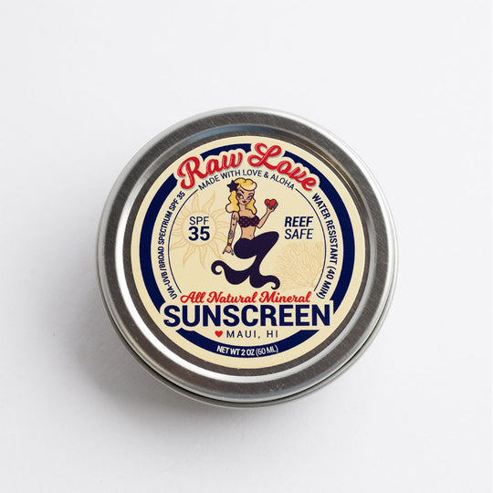 Raw Love Sunscreen 2oz Tin - Mount Longboards New Zealand 