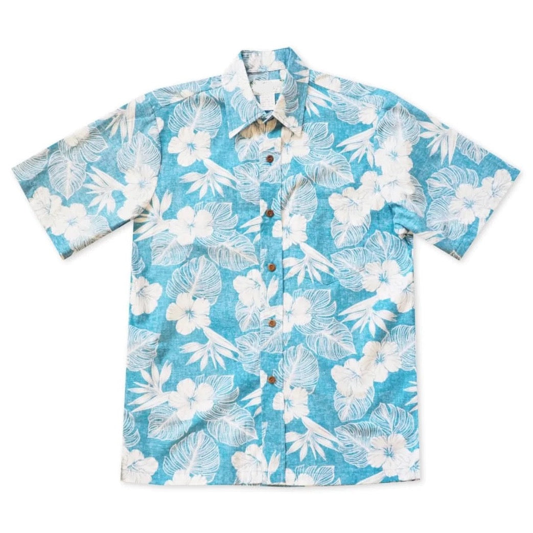 Molokai Turquoise Hawaiian Shirt - Mount Longboards 