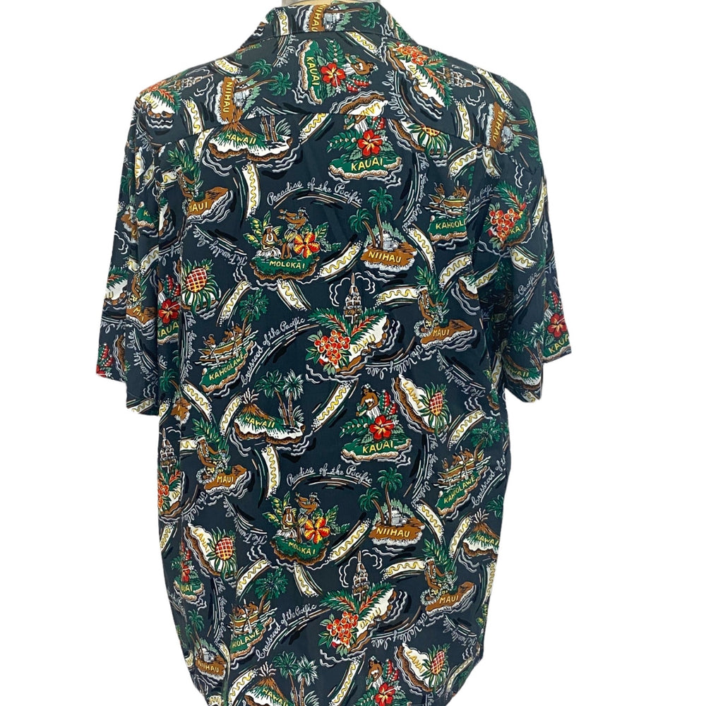Paradise in the Pacific Shirt - Charcoal - Mount Longboards 