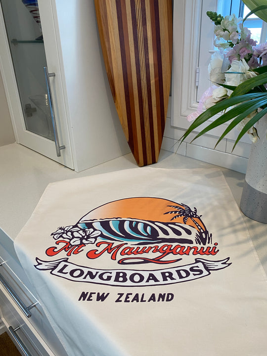 Mt Maunganui Surf Tea Towel - Mount Longboards 