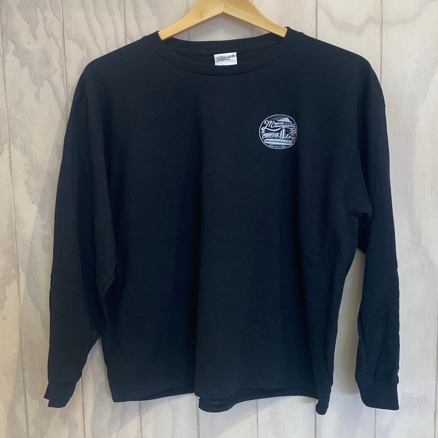 Mount Retro Long sleeve - Black - Mount Longboards 