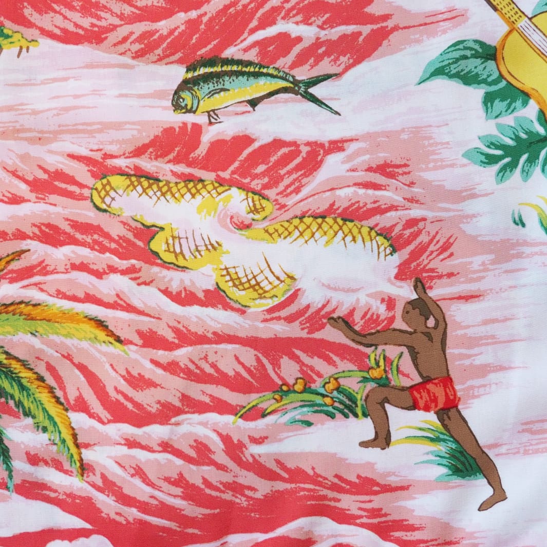 Ocean Pacific Hawaiian Shirt - Coral - Mount Longboards 